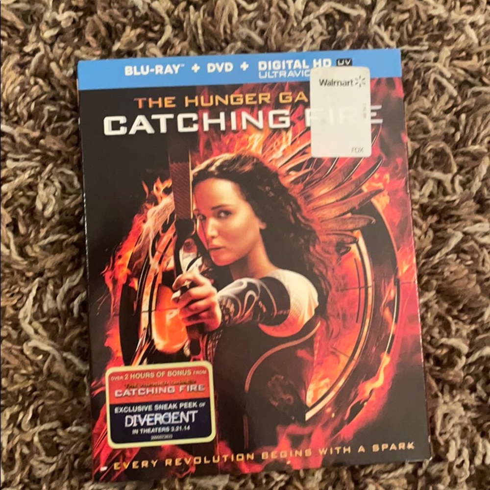 The Hunger Games Catching Fire blu-Ray